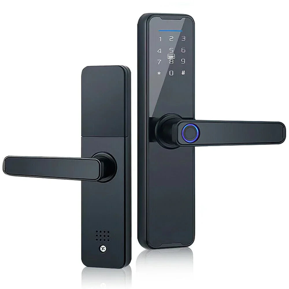 Digital Smart Door Lock Fingerprint APP Key Card Password Electronic H ...