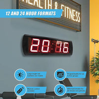 Digital Timer Interval Fitness Clock Sports & Fitness Kings Warehouse 