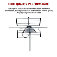 Digital TV Outdoor Antenna Aerial UHF VHF FM AUSTRALIAN Signal Amplifier Booster Appliances Kings Warehouse 
