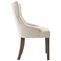 Dining Chairs 2 pcs Beige Fabric Kings Warehouse 
