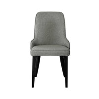 Dining Chairs Fabric Grey Set of 2 Domus dining Kings Warehouse 