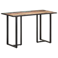Dining Table 120 cm Solid Reclaimed Wood Kings Warehouse 