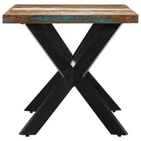 Dining Table 140x70x75 cm Solid Reclaimed Wood Kings Warehouse 