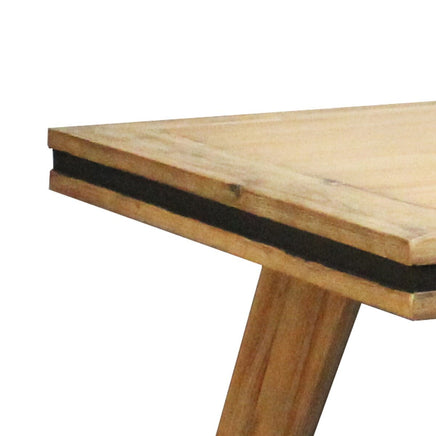Dining Table 180cm Medium Size Solid Acacia Wooden Frame in Silver Brush Colour Furniture Kings Warehouse 