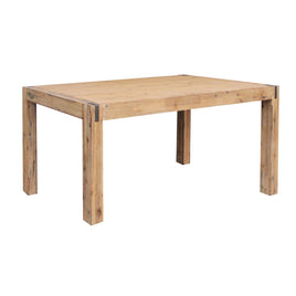 Dining Table 180cm Medium Size with Solid Acacia Wooden Base in Oak Colour Furniture Kings Warehouse 