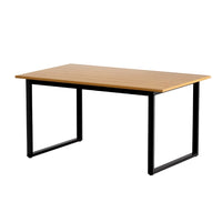 Dining Table 6 Seater Kitchen Cafe Rectangular Wooden Table 150CM Furniture Kings Warehouse 