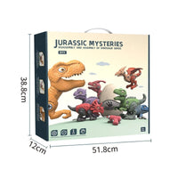 Disassemble Blocks Jurassic Dinosaurs Building Blocks Toys Battery Drill Tyrannosaurus Rex Wyvern Velociraptor Stegosaurus 3 Baby & Kids Kings Warehouse 