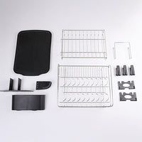 Dish Drying Rack Drainer Cup Plate Holder Cutlery Tray Kitchen Organiser Home & Garden Kings Warehouse 
