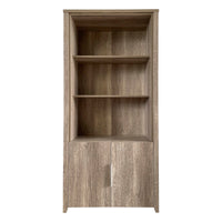 Display Shelf Book Case Stand Bookshelf Natural Wood like MDF in Oak Colour Kings Warehouse 