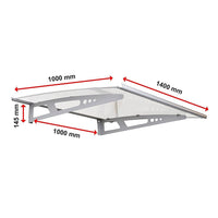 DIY Outdoor Awning Cover 1.4m x 1m Polycarbonate Kings Warehouse 