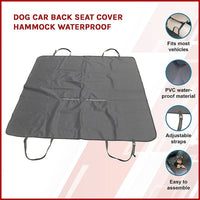 Dog Car Back Seat Cover Hammock Waterproof Pet Care Kings Warehouse 