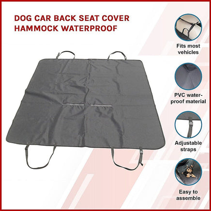 Dog Car Back Seat Cover Hammock Waterproof Pet Care Kings Warehouse 