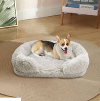 Dog Cat Pet Warm Soft Plush Nest Comfy Kennel Sleeping Calming Bed Memory Foam L Kings Warehouse 