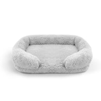 Dog Cat Pet Warm Soft Plush Nest Comfy Kennel Sleeping Calming Bed Memory Foam L