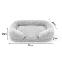 Dog Cat Pet Warm Soft Plush Nest Comfy Kennel Sleeping Calming Bed Memory Foam L Kings Warehouse 