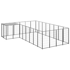 Dog Kennel Black 10.89 m² Steel Kings Warehouse 