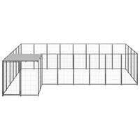 Dog Kennel Black 10.89 m² Steel Kings Warehouse 