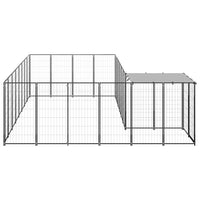 Dog Kennel Black 10.89 m² Steel Kings Warehouse 
