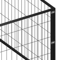 Dog Kennel Black 3 m² Steel Kings Warehouse 