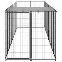 Dog Kennel Black 4.84 m² Steel Kings Warehouse 