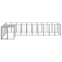 Dog Kennel Black 7.26 m² Steel Kings Warehouse 