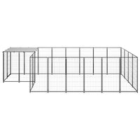 Dog Kennel Black 8.47 m² Steel Kings Warehouse 