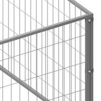 Dog Kennel Silver 3 m² Steel Kings Warehouse 