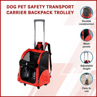 Dog Pet Safety Transport Carrier Backpack Trolley Pet Care Kings Warehouse 