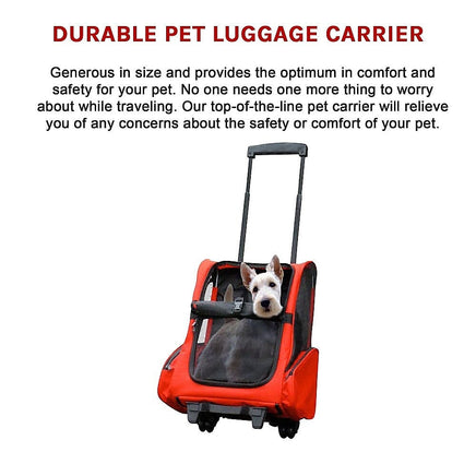 Dog Pet Safety Transport Carrier Backpack Trolley Pet Care Kings Warehouse 