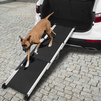 Dog Ramp Pet Stairs Steps Car SUV Foldable Portable Ladder Adjustable Pet Care Kings Warehouse 