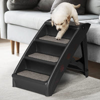 Dog Ramp Steps For Bed Sofa Car Pet Stairs Ladder Portable Foldable Black Pet Care Kings Warehouse 