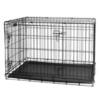 Dog Wire Crate Medium - Portable Collapsible Travel Kennel - Pet Puppy Cage cat supplies Kings Warehouse 