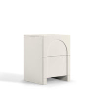 Dome White Bedside Table Furniture Kings Warehouse 