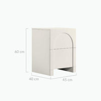 Dome White Bedside Table Furniture Kings Warehouse 