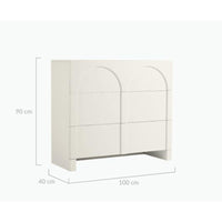 Dome White Sideboard Furniture Kings Warehouse 