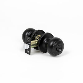 Door Handle Set Privacy Function Round Black Home & Garden Kings Warehouse 