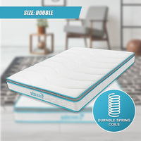 Double 20cm Hybrid Mattress – Memory Foam and Innerspring Support Furniture Kings Warehouse 