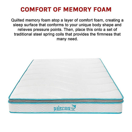 Double 20cm Hybrid Mattress – Memory Foam and Innerspring Support Furniture Kings Warehouse 