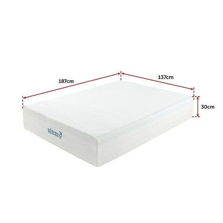 Double 30cm Green Tea Memory Foam Mattress – Cooling Comfort with CertiPUR-US Certified Foam Furniture Kings Warehouse 