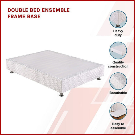 Double Bed Ensemble Frame Base KingsWarehouse 
