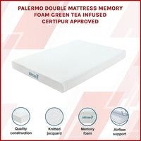 Double Green Tea Memory Foam Mattress – Cooling Comfort with CertiPUR-US Certified Foam Furniture Kings Warehouse 