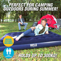 Double Inflatable Air Bed Indoor/Outdoor Heavy Duty Durable Camping Kings Warehouse 