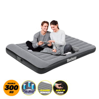 Double Inflatable Air Bed Tritech Built-In Pump Heavy Duty Kings Warehouse 