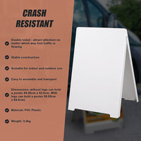 Double Side Sidewalk A-frame Sign Sandwich Board holds Graphic Plastic Panels Home & Garden Kings Warehouse 