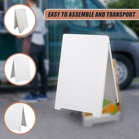 Double Side Sidewalk A-frame Sign Sandwich Board holds Graphic Plastic Panels Home & Garden Kings Warehouse 