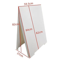 Double Side Sidewalk A-frame Sign Sandwich Board holds Graphic Plastic Panels Home & Garden KingsWarehouse 