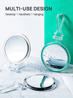 Double-Sided 1X/10X Magnifying Foldable Makeup Mirror for Handheld, Table and Travel Usage Kings Warehouse 