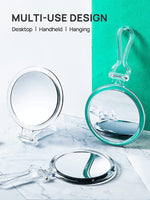 Double-Sided 1X/20X Magnifying Foldable Makeup Mirror for Handheld, Table and Travel Usage Kings Warehouse 