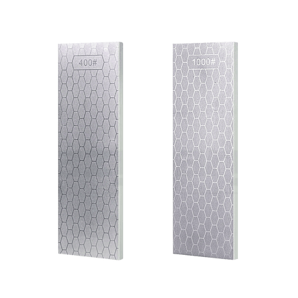 Double-Sided Diamond Knife Sharpeners Sharpening Stone W/ Stone Holder Home & Garden Kings Warehouse 