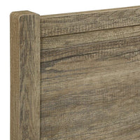 Double Size Bed Frame Natural Wood like MDF in Oak Colour Furniture Kings Warehouse 
